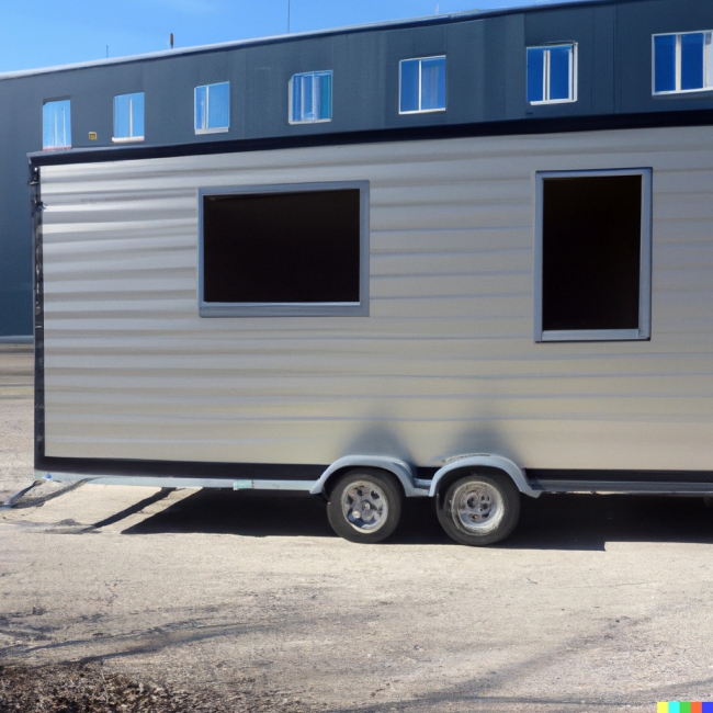 Construction trailers by Miller Office Trailers