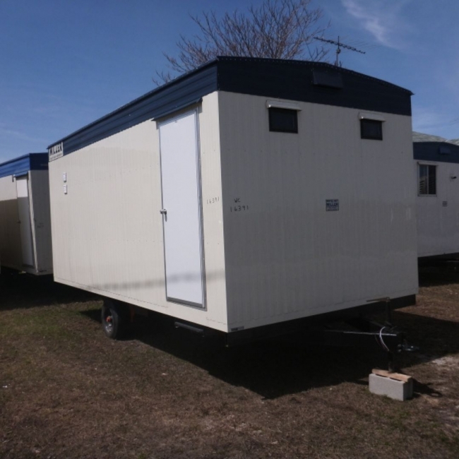 Durable washroom trailers from Miller Office Trailers in Mississauga, Ontario