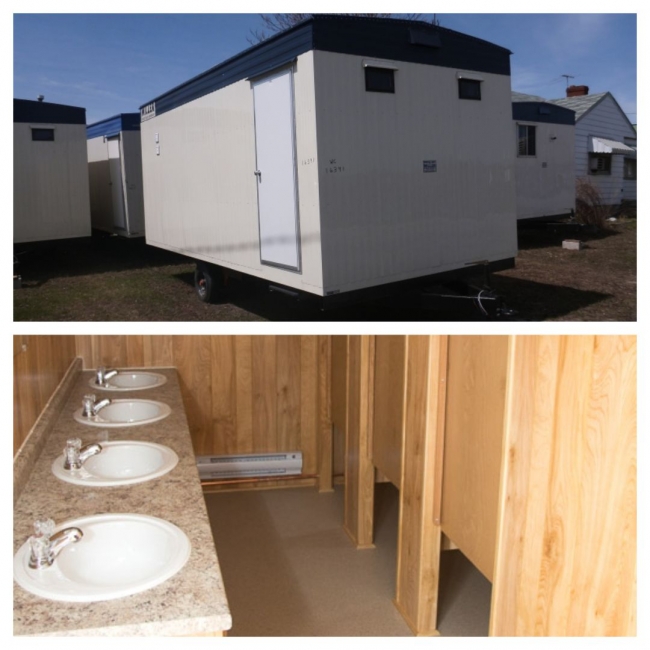 Top-notch washroom trailers from Miller Office Trailers in Mississauga, Ontario