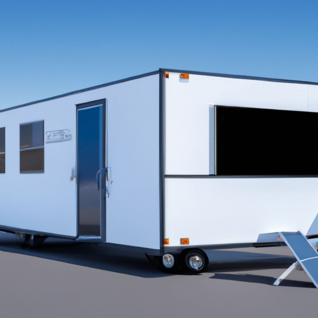 Modern mobile office space trailers from Miller Office Trailers in Mississauga, ON