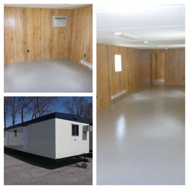 Mobile trailers from Miller Office Trailers in Mississauga, Ontario.