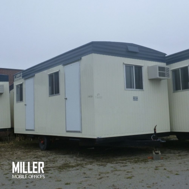 Custom construction trailers from Miller Office Trailers in Mississauga, Ontario.