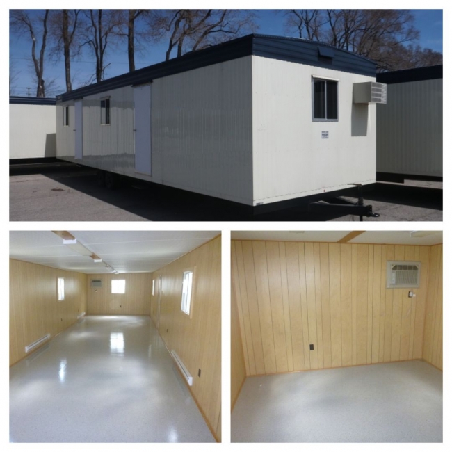 Custom site office from Miller Office Trailers in Mississauga, Ontario.