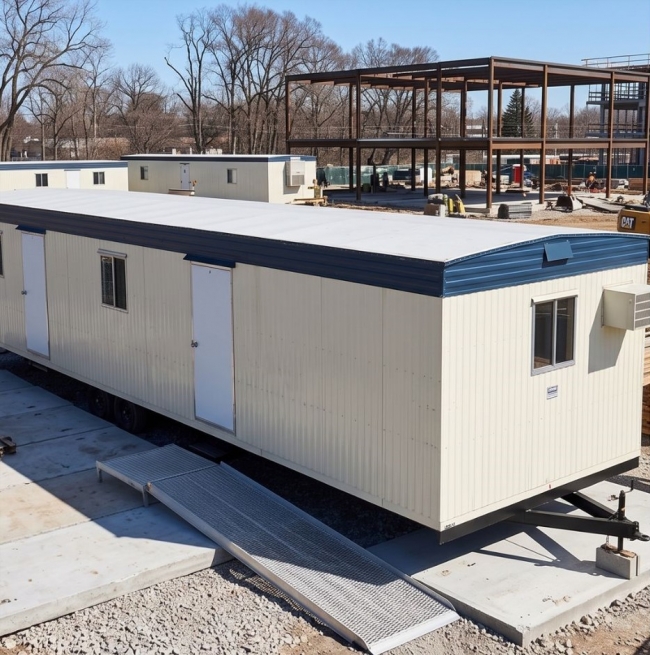 Mobile office space trailers from Miller Office Trailers in Mississauga, Ontario.