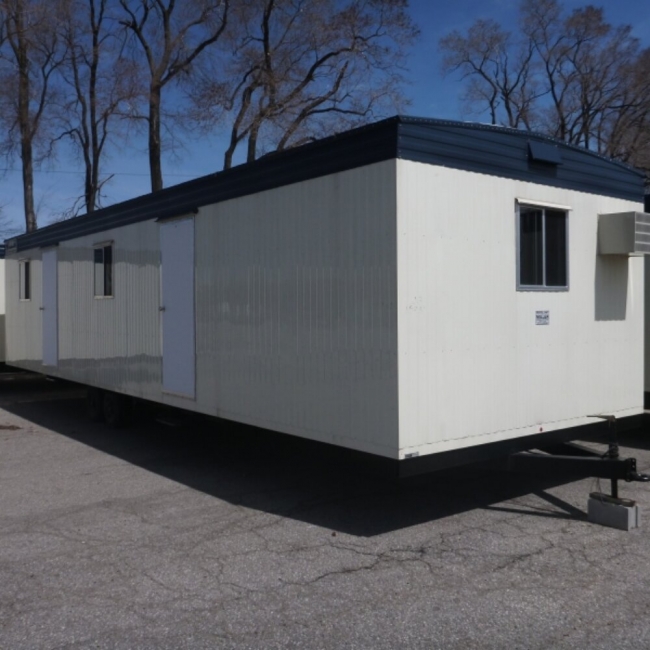 Extensive fleet of mobile trailers from Miller Office Trailers in Mississauga, Ontario